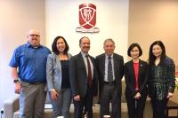 (From left) Mr David BOYER, Ms Shawna KNAUFF, Prof Ramón SALDÍVAR, Prof Wai-Yee CHAN, Prof WONG Suk Ying and Ms Melody LEE